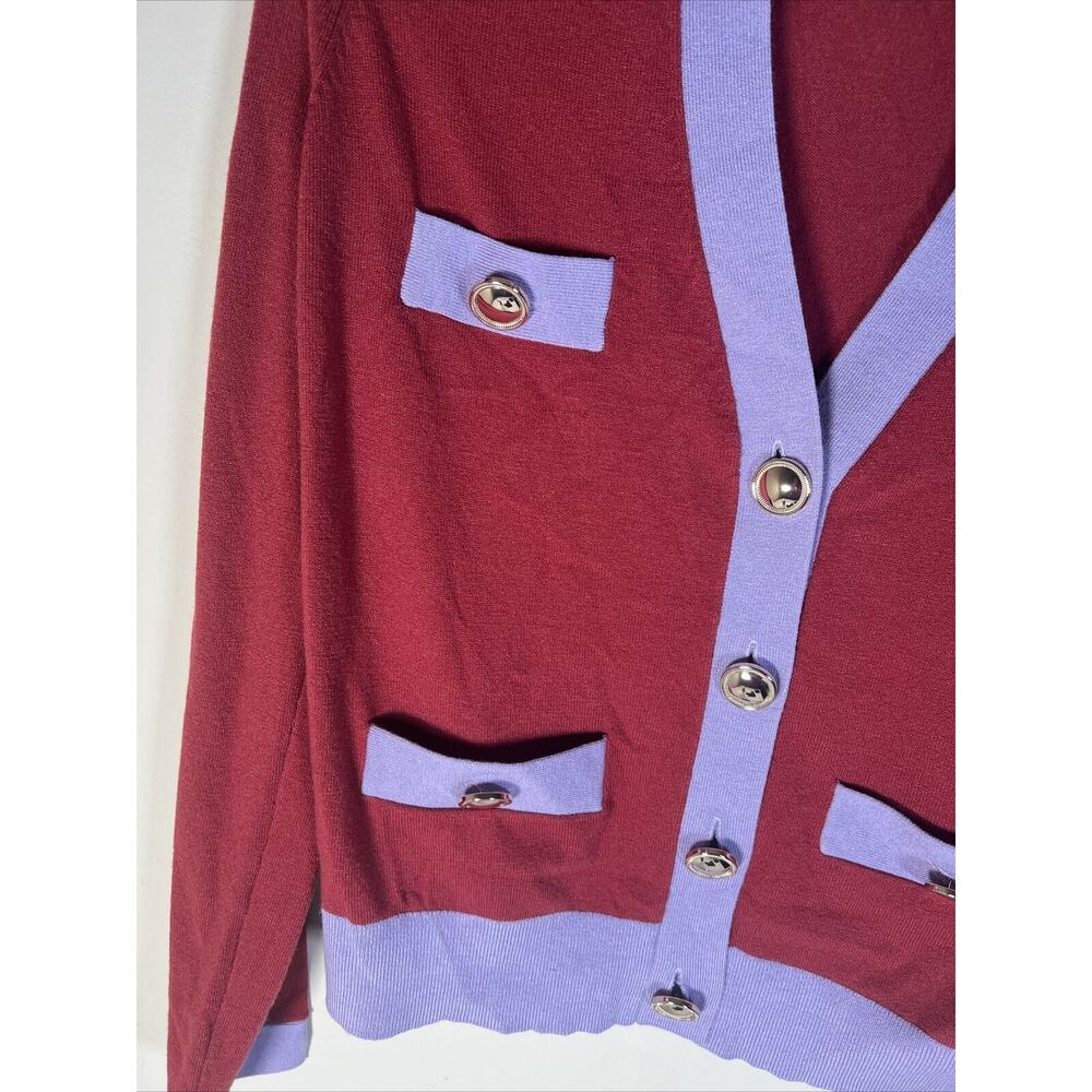 Ann Taylor Pocket V Neck Cropped Cardigan - Picture 4 of 8